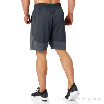 Männer Workout Running Shorts mat Taschen